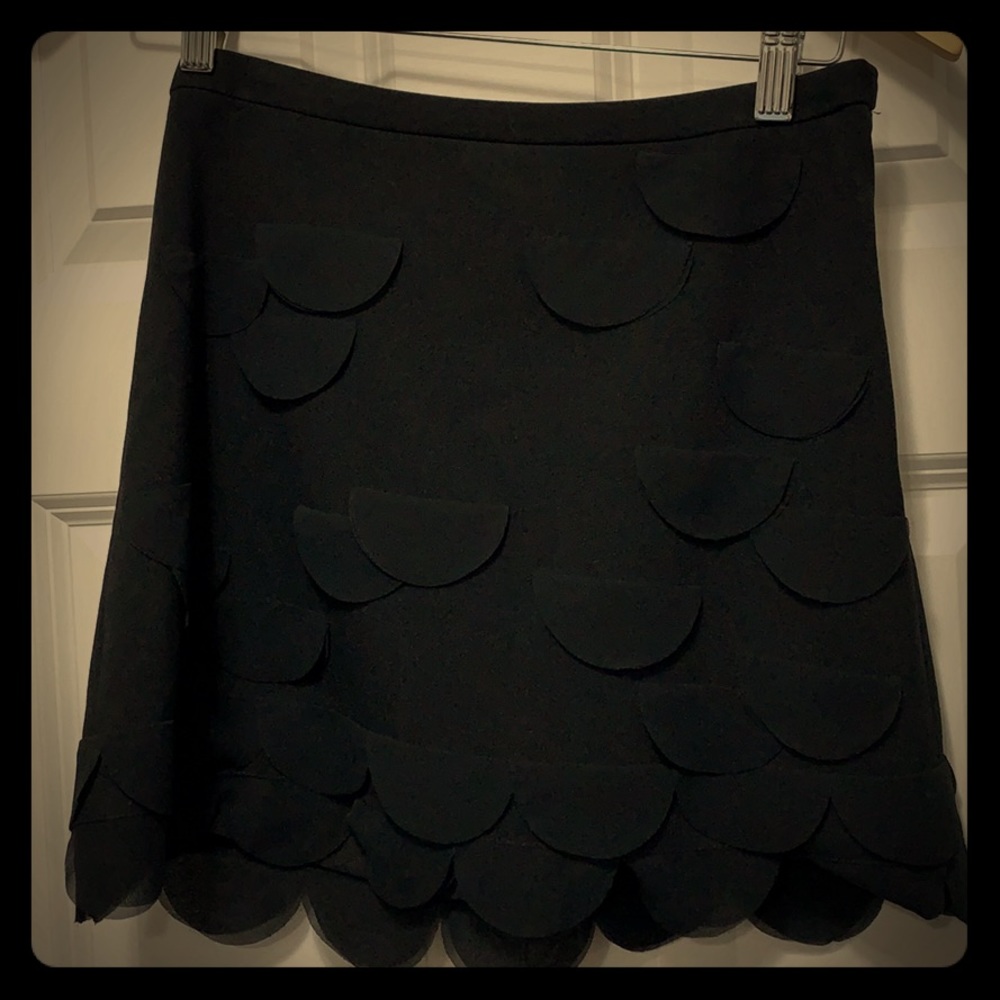 Black mini skirt